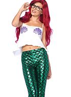 Mermaid, top and leggings costume, fish scales